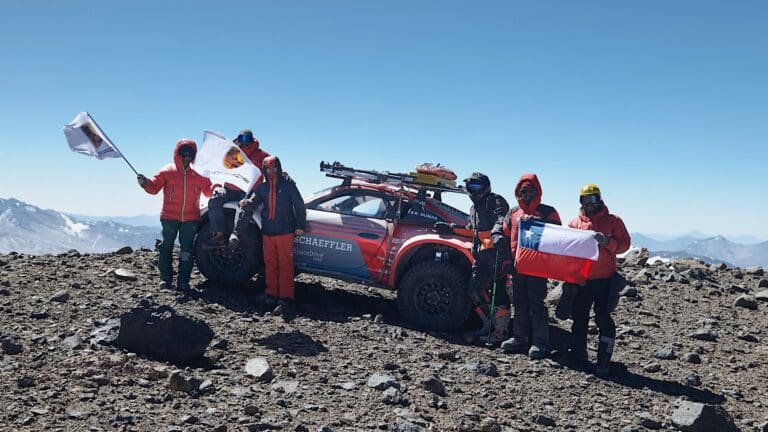 Porsche premieres Edith: Volcano Ascent, chronicling the record-breaking ascent of the Ojos del Salado volcano. Credit: Porsche.