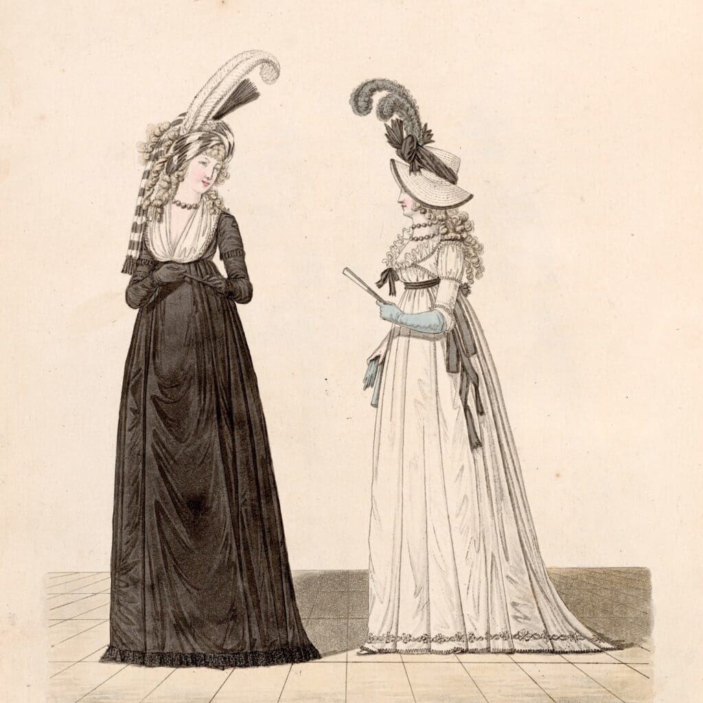 An 18th-century fashion plate echoes the origins of dandyism—reimagined at Met Gala 2025 as a statement of Black cultural pride.