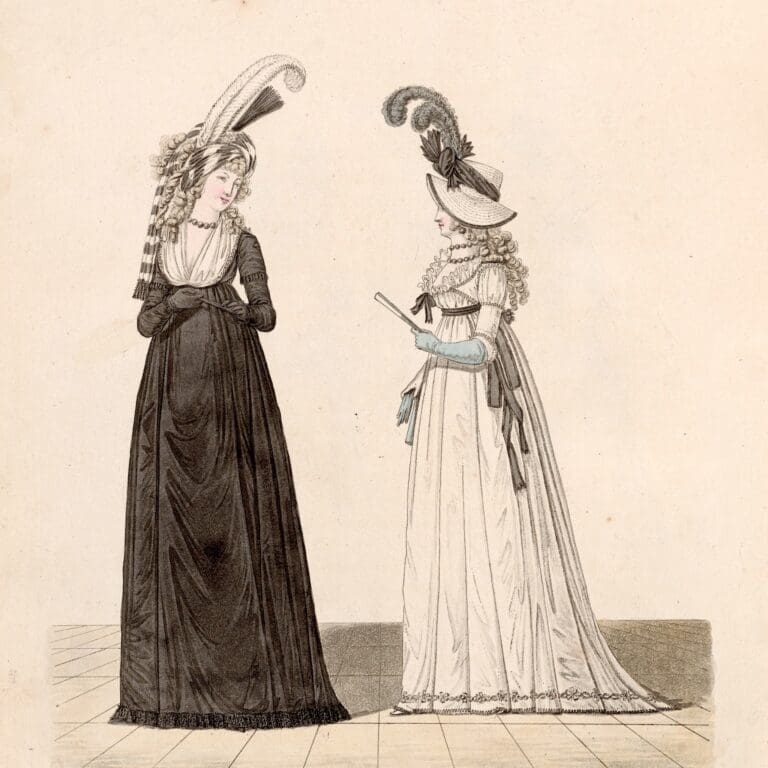 An 18th-century fashion plate echoes the origins of dandyism—reimagined at Met Gala 2025 as a statement of Black cultural pride.